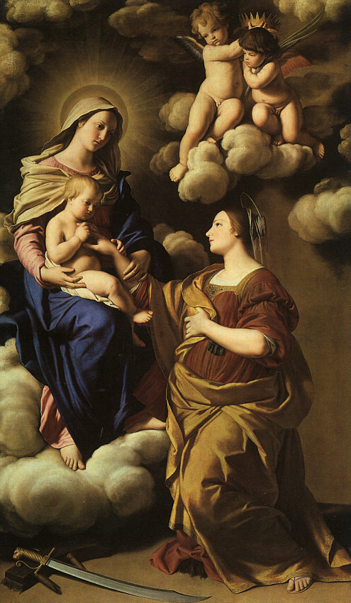 Giovan Battista Salvi Sassoferrato The Mystic Marriage of St.Catherine